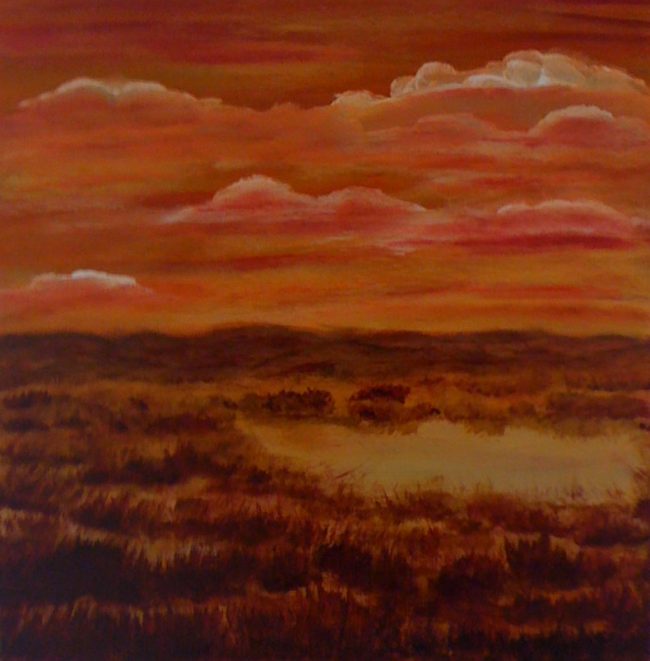 Acryl auf Leinwand 40 x 40 cm, Im Moor
